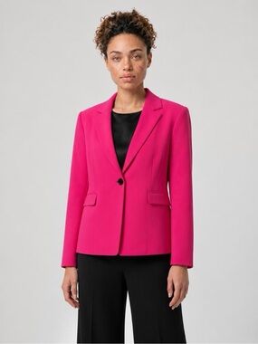 Escada Hot Pink Single-Button Blazer